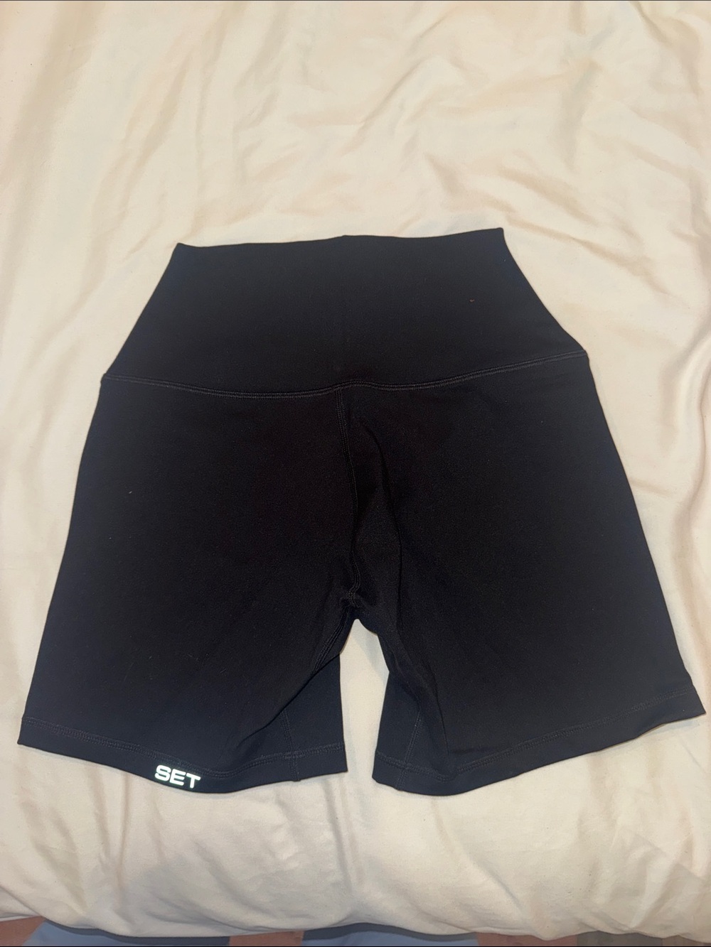 SET Active New Sportbody High-Waist Black Bike Shorts